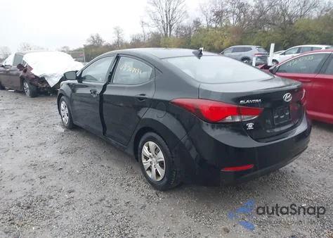 2016 Hyundai Elantra Se из США, поврежденный, VIN 5NPDH4AE8GH796568